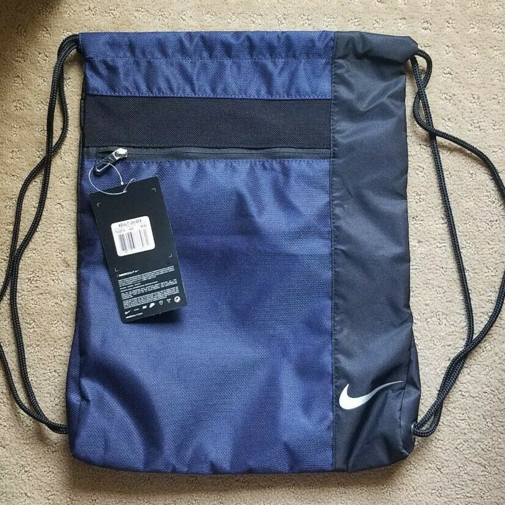 NEW Nike Men/Women Golf Drawstring Bag Blue NWT